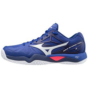 Tenis Mizuno Wave Intense Tour 5 Cc Hombre Azules/Blancos/Rosas | Mexico-697432